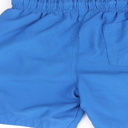Primark Boys Blue Polyester Sweat Shorts Size 4-5 Years Regular Drawstring - Swim Short