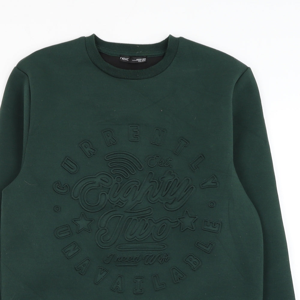 NEXT Girls Green Polyester Pullover Sweatshirt Size 14 Years Pullover - Currently Unavailable