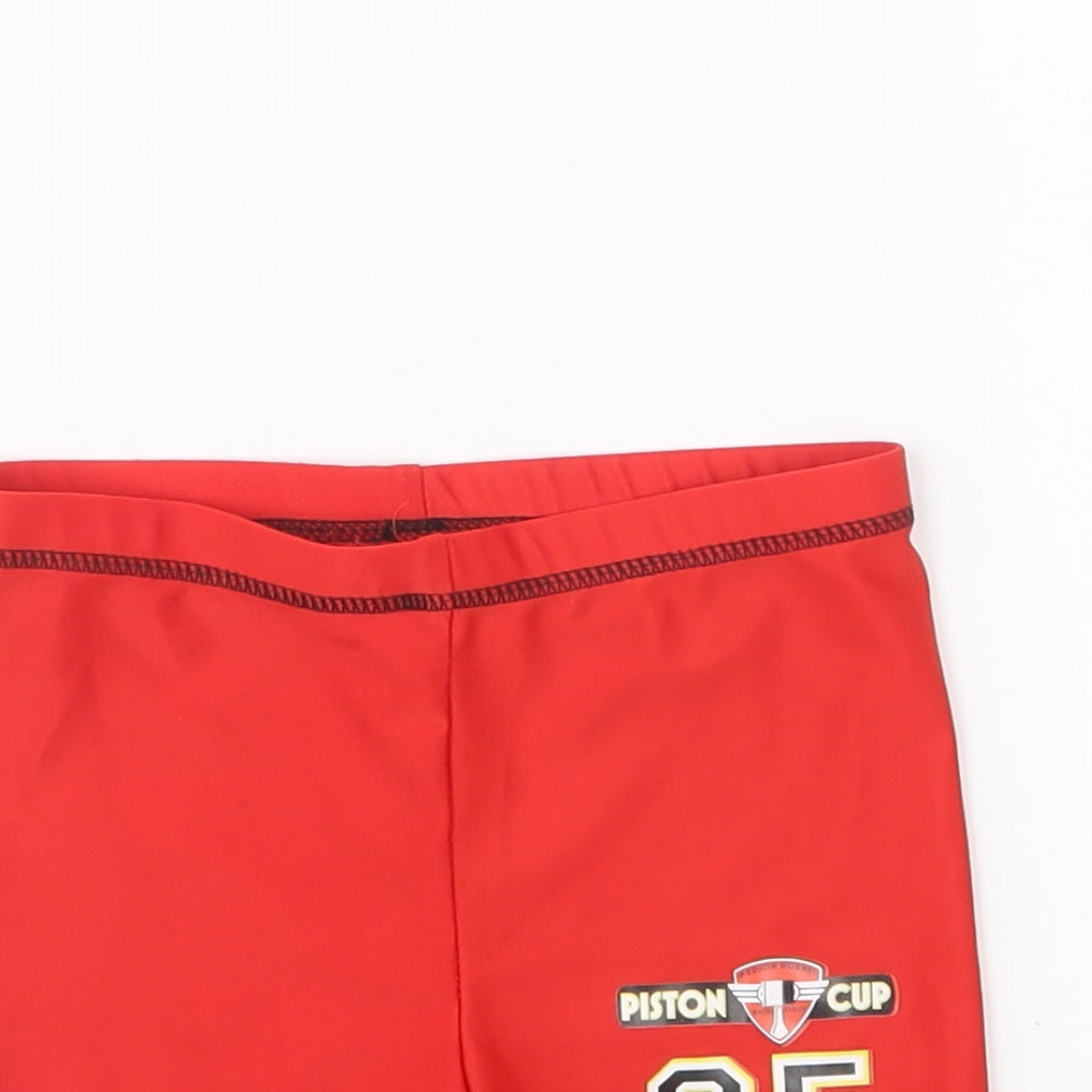 Character Boys Red Polyester Sweat Shorts Size 2-3 Years Regular - Swim Shorts