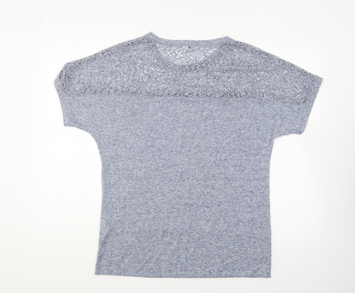 Steilmann Womens Blue Polyester Basic T-Shirt Size 12 Round Neck