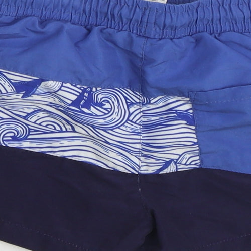 TU Boys Blue Polyester Sweat Shorts Size 4 Years Regular Drawstring - Swim Trunks