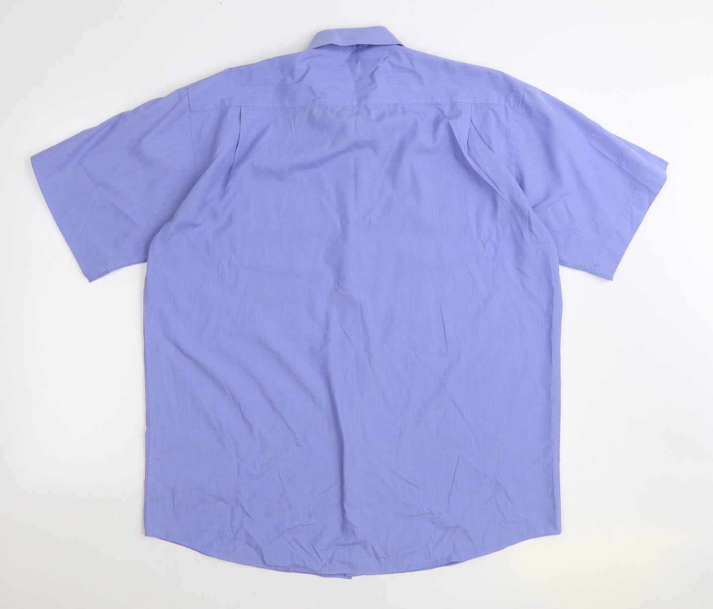 Cedar Wood State Mens Blue Cotton Button-Up Size 16.5 Collared Button