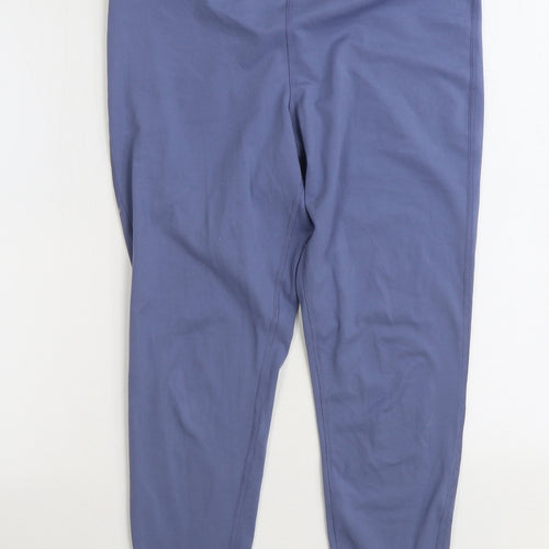 Dunnes Stores Womens Blue Polyester Jogger Leggings Size L L26 in