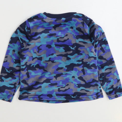 George Boys Blue Camouflage Polyester Pyjama Top Size 2-3 Years Pullover - Alien