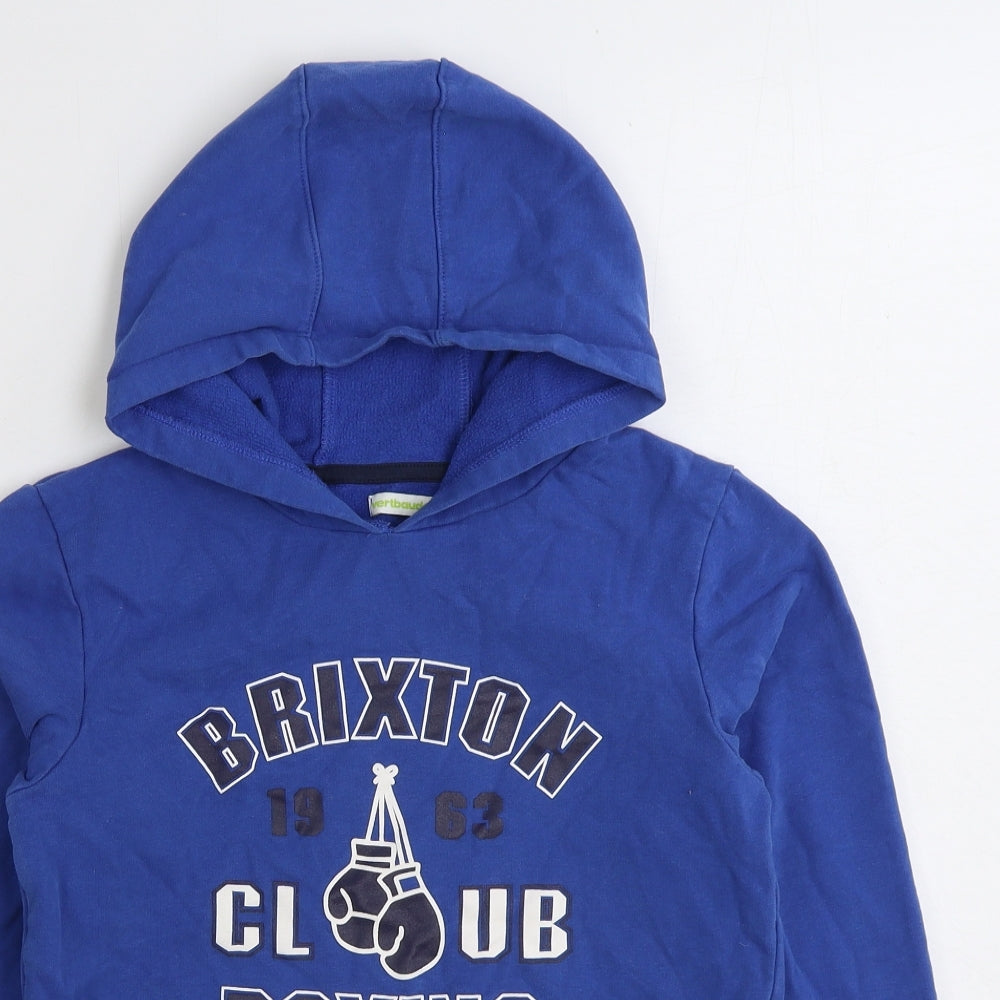 Vertbaudet Boys Blue Cotton Pullover Hoodie Size 11-12 Years Pullover - Brixton Boxing