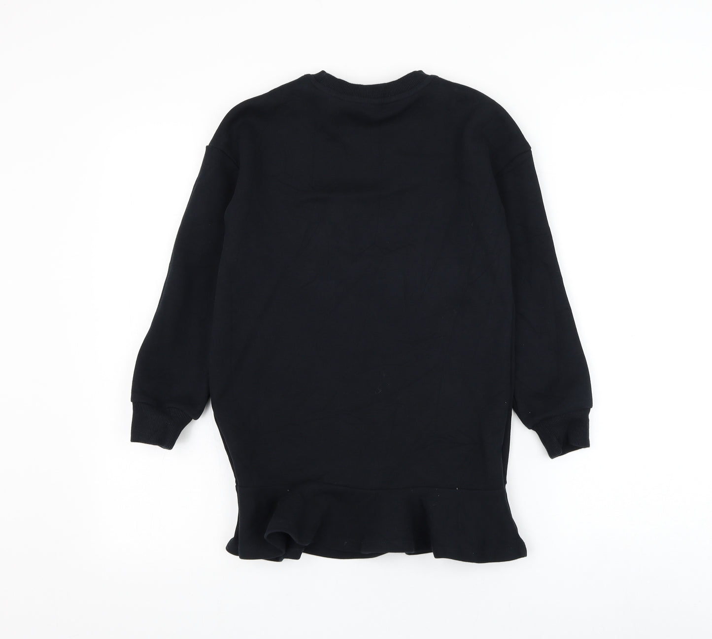 Baleno Girls Black Cotton Pullover Sweatshirt Size 10-11 Years Pullover