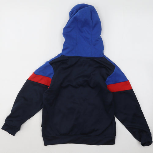 McKenzie Boys Blue Cotton Pullover Hoodie Size 7-8 Years Pullover