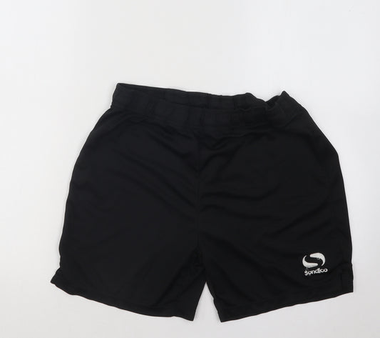 Sondico Mens Black Polyester Sweat Shorts Size XS Regular