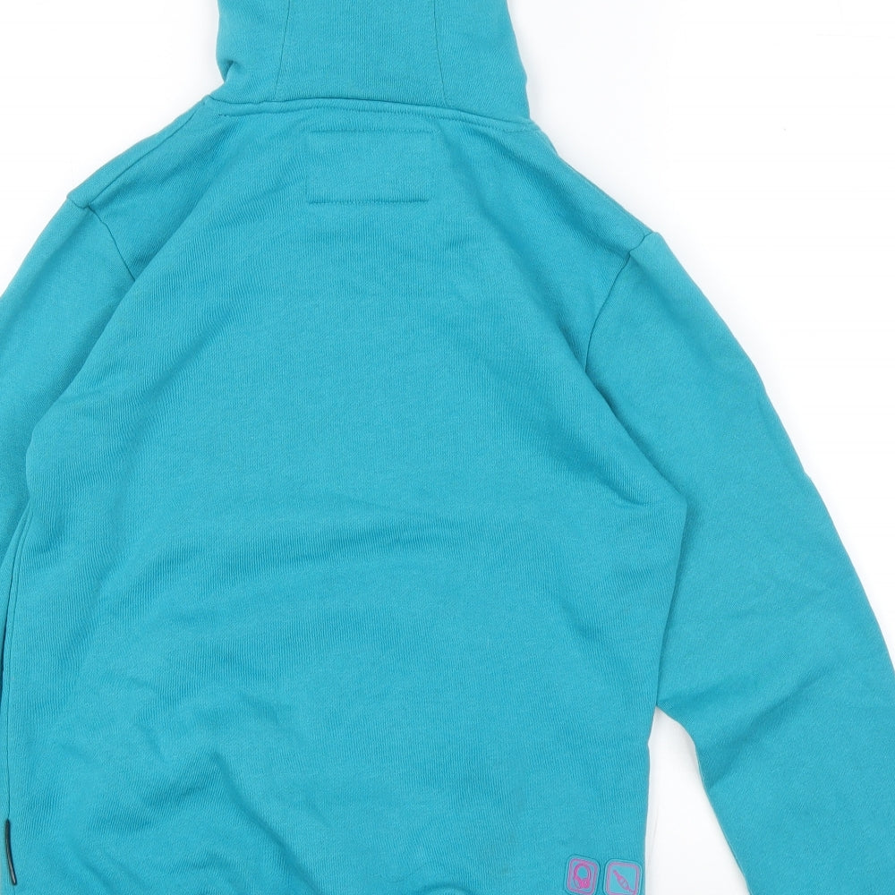 No Fear Womens Blue Cotton Pullover Hoodie Size 12 Pullover - No Fear