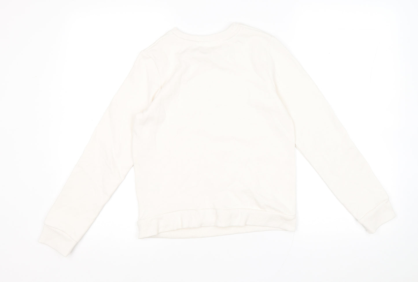 George Girls White Polyester Pullover Sweatshirt Size 10-11 Years Pullover - Pudsey