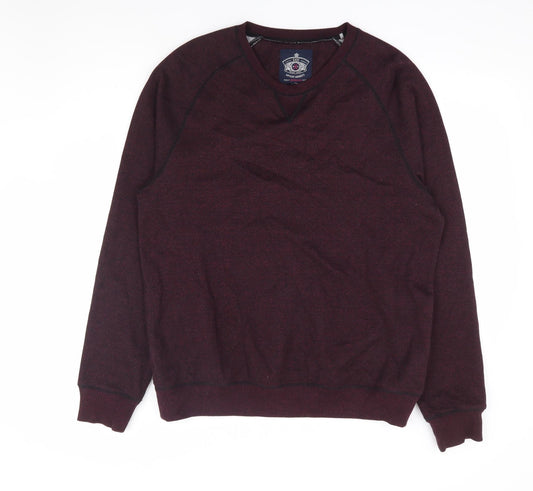 Matalan Mens Purple Cotton Pullover Sweatshirt Size L