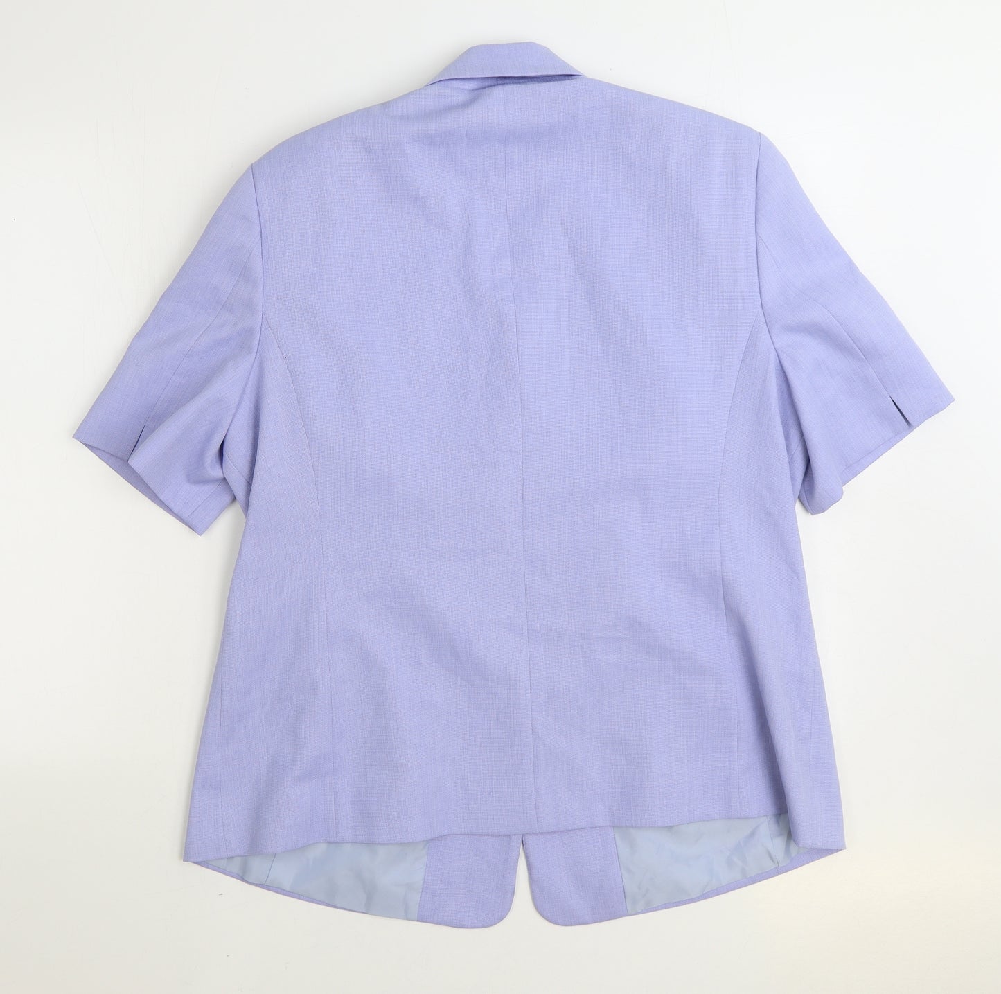 Gelco Womens Blue Jacket Blazer Size 20 Button - Short Sleeve