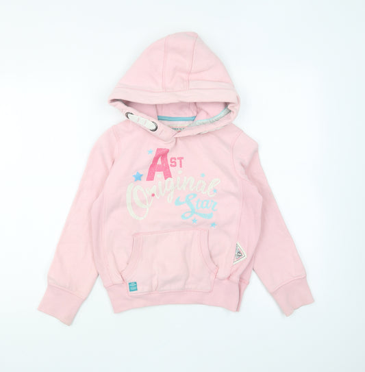 NEXT Girls Pink Polyester Pullover Hoodie Size 9 Years Pullover