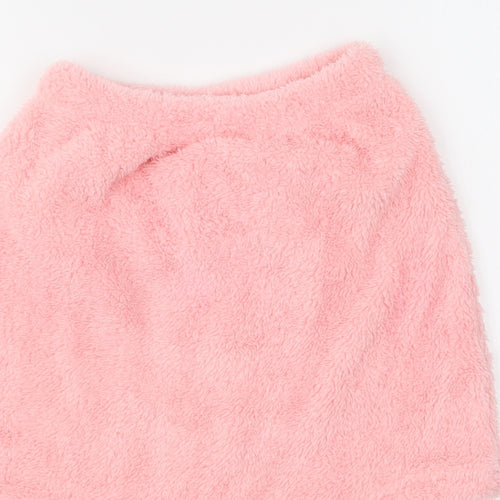 SheIn Girls Pink Polyester Mini Skirt Size 10 Years Regular Button