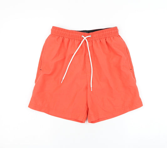 George Mens Red Polyester Sweat Shorts Size XS L6 in Regular Drawstring - Swimwear