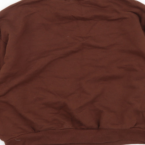 NEXT Girls Brown Cotton Pullover Sweatshirt Size 11 Years Pullover