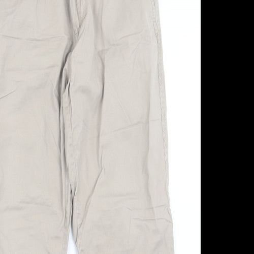 George Mens Beige Cotton Chino Trousers Size 34 in L29 in Regular Button