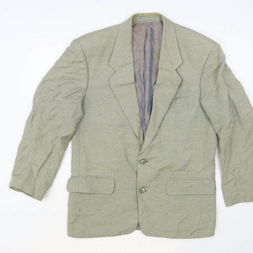Marks and Spencer Mens Green Jacket Blazer Size L Button