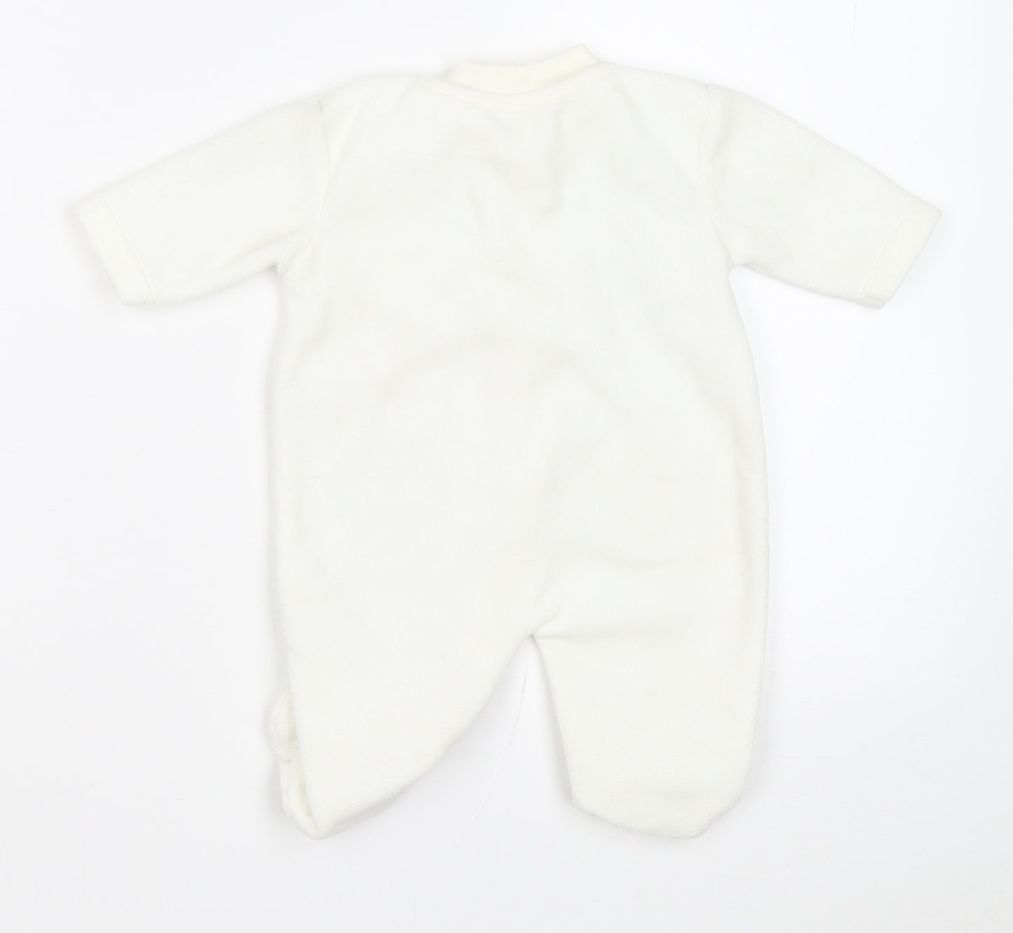 George Baby Ivory Solid Polyester Capri Bodysuit Size Newborn Zip - True Friends