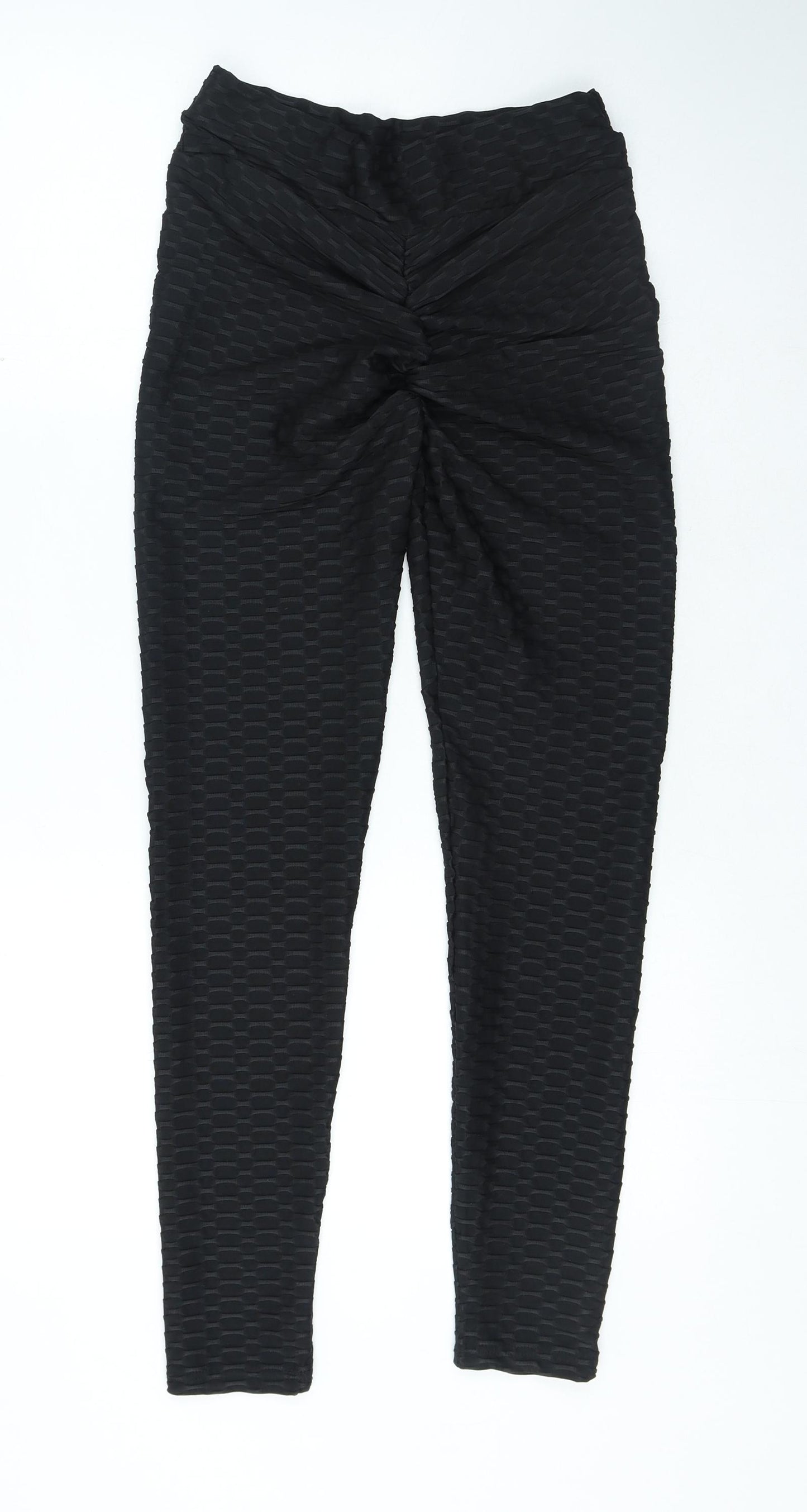 Miso Womens Black Polyester Jogger Leggings Size 10 L27 in