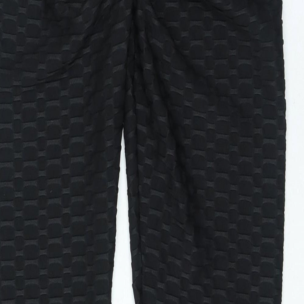 Miso Womens Black Polyester Jogger Leggings Size 10 L27 in