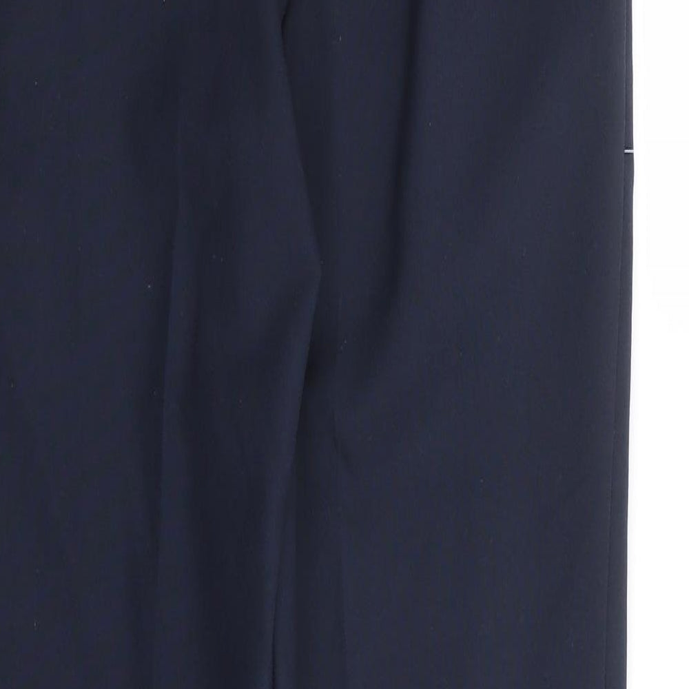 Dunnes Stores Boys Blue Polyester Dress Pants Trousers Size 11-12 Years Regular Zip - Schoolwear