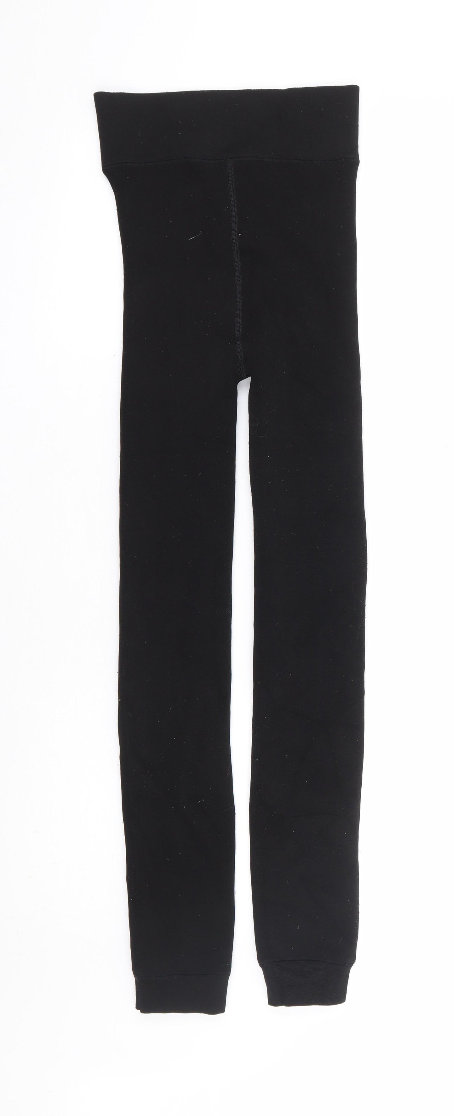 Preworn Womens Black Polyester Jogger Leggings Size S L27 in - Fur Lined Legging