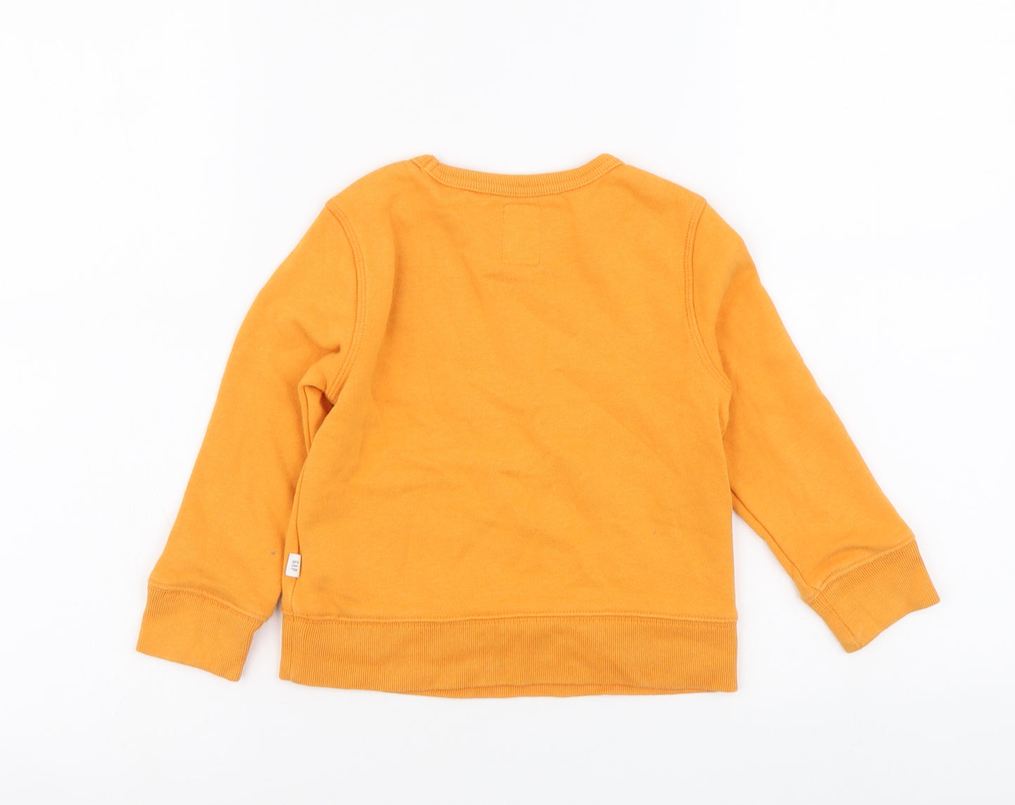 Gap Boys Orange Cotton Pullover Sweatshirt Size 3 Years Pullover - Fish