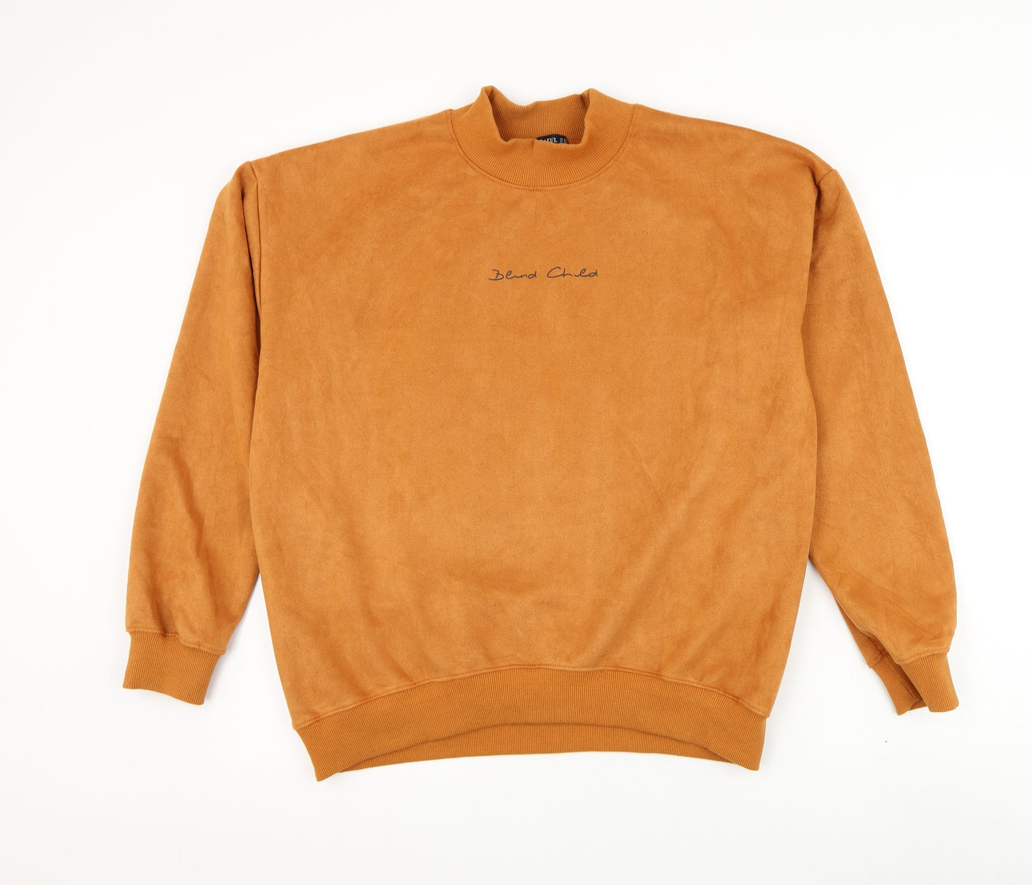 Zaful Womens Orange Polyester Pullover Sweatshirt Size 12 Pullover