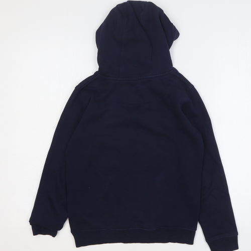 Russell Athletic Boys Blue Cotton Pullover Hoodie Size 9-10 Years Pullover
