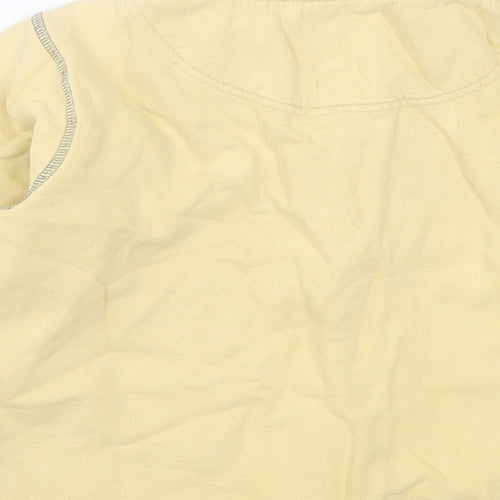 Lazy Jacks Boys Yellow Cotton Pullover Sweatshirt Size 7-8 Years Zip