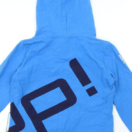 Up Boys Blue Cotton Pullover Hoodie Size XL