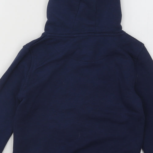 Primark Boys Blue Cotton Full Zip Hoodie Size 3-4 Years Zip