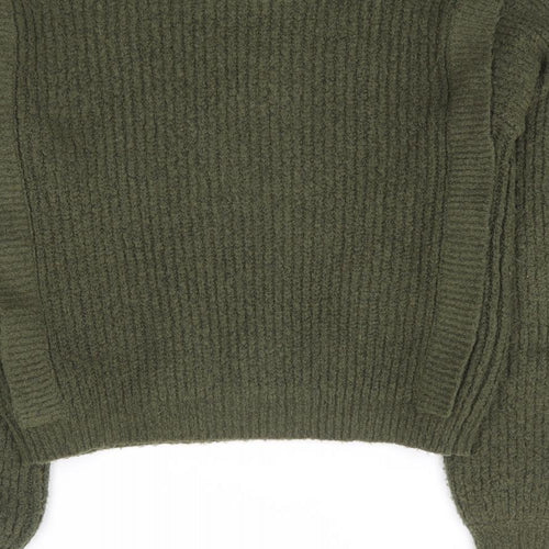 Primark Girls Green Round Neck Acrylic Pullover Jumper Size 12-13 Years Pullover