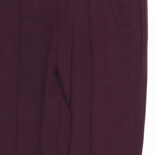 Papaya Womens Purple Viscose Capri Leggings Size 14 L26 in