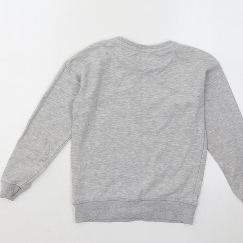 Primark Girls Grey Cotton Pullover Sweatshirt Size 8-9 Years Pullover - Bronx