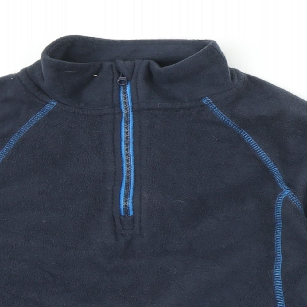 Crane Boys Blue Polyester Pullover Sweatshirt Size 5-6 Years Zip