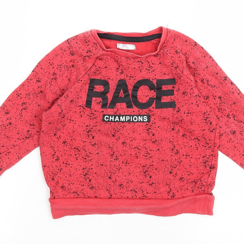 BOYS Boys Pink Cotton Pullover Sweatshirt Size 3-4 Years Pullover - Race Champions