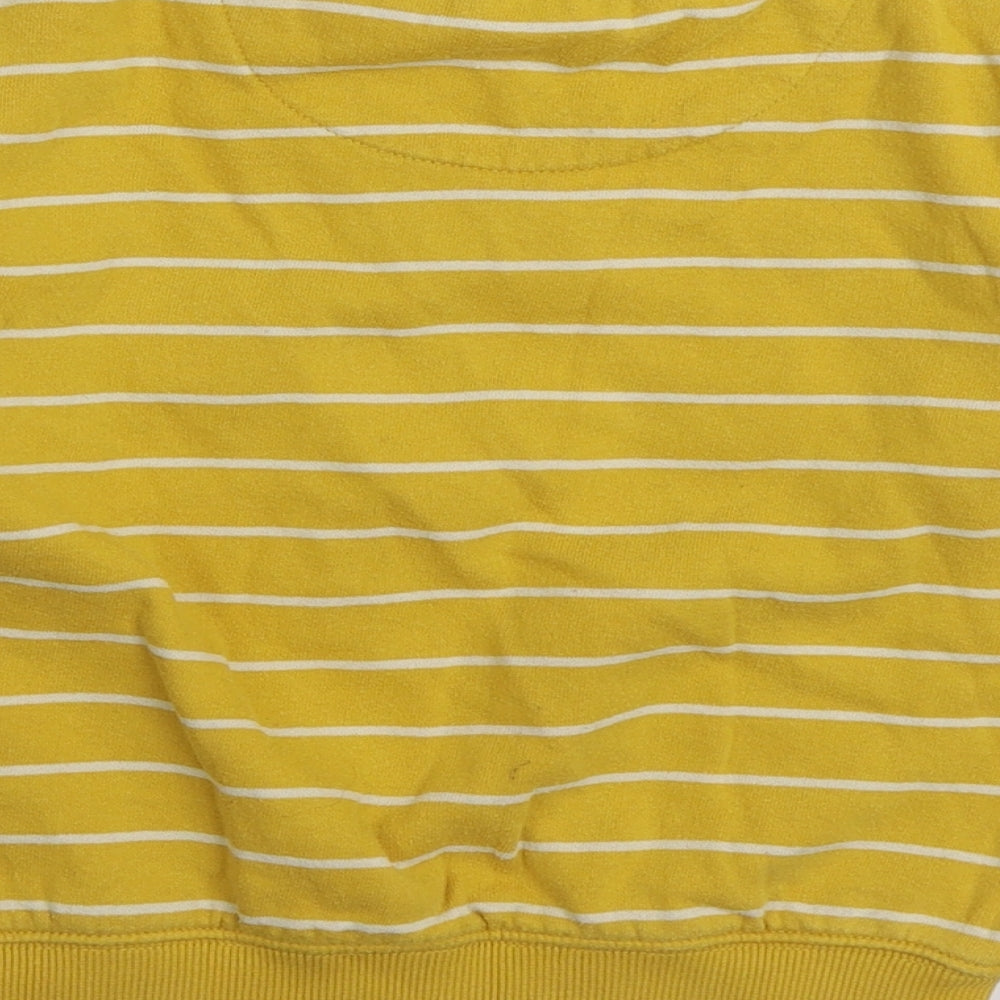 F&F Boys Yellow Striped Cotton Pullover Sweatshirt Size 5-6 Years Pullover - Be Kind