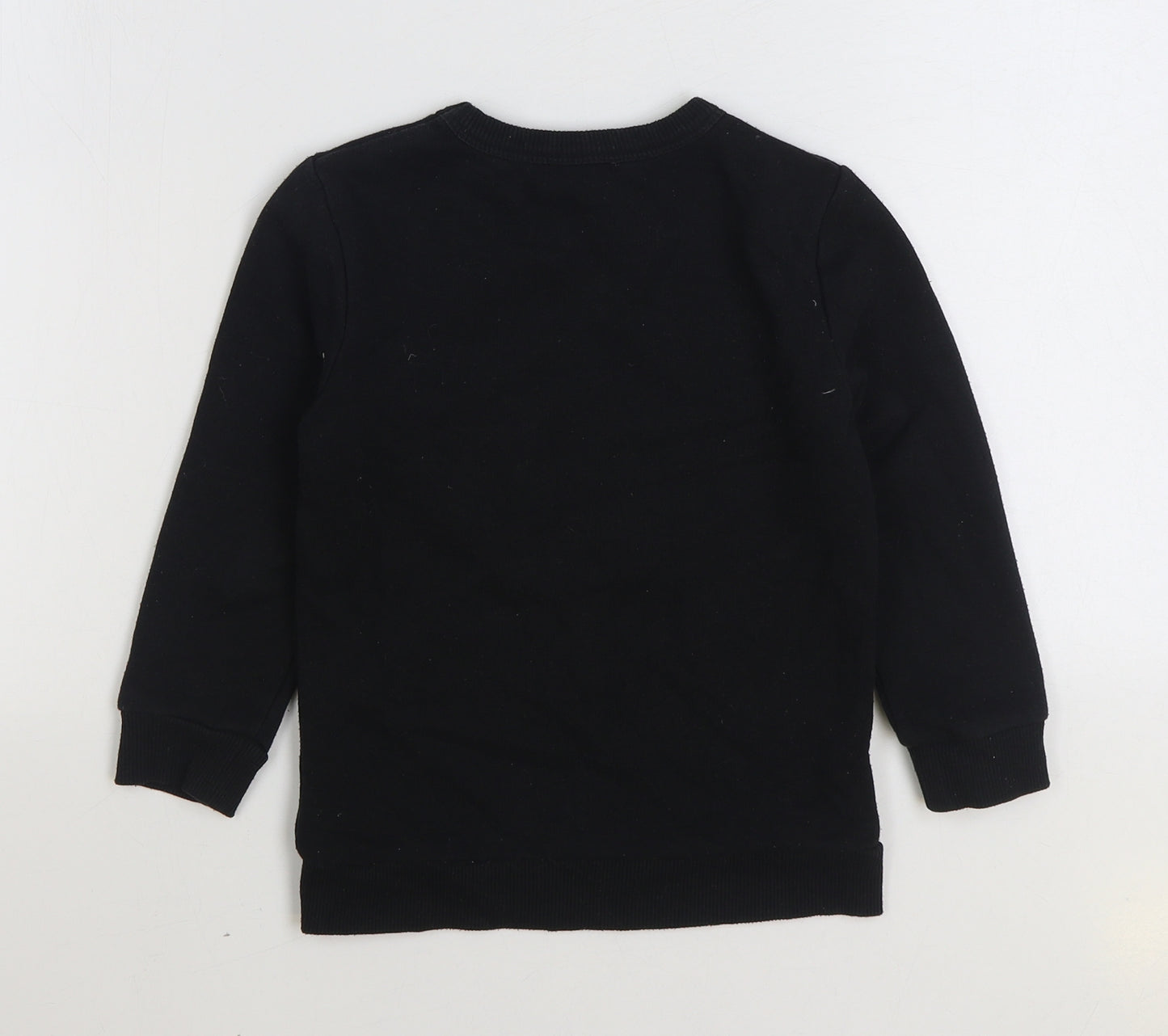 M&Co Boys Black Cotton Pullover Sweatshirt Size 5-6 Years Pullover - Tokyo