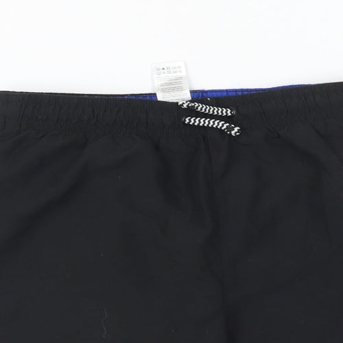 Primark Boys Black Polyester Sweat Shorts Size 9-10 Years Regular Drawstring - Swim Shorts