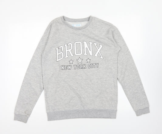 Primark Girls Grey Polyester Pullover Sweatshirt Size 13-14 Years Pullover - Bronx NYC