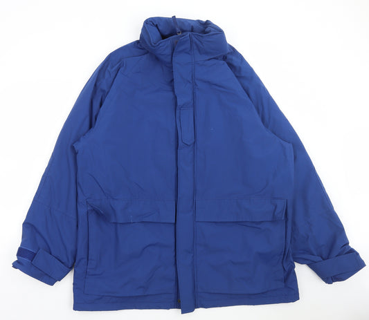 Dannimac Mens Blue Windbreaker Coat Size L Zip