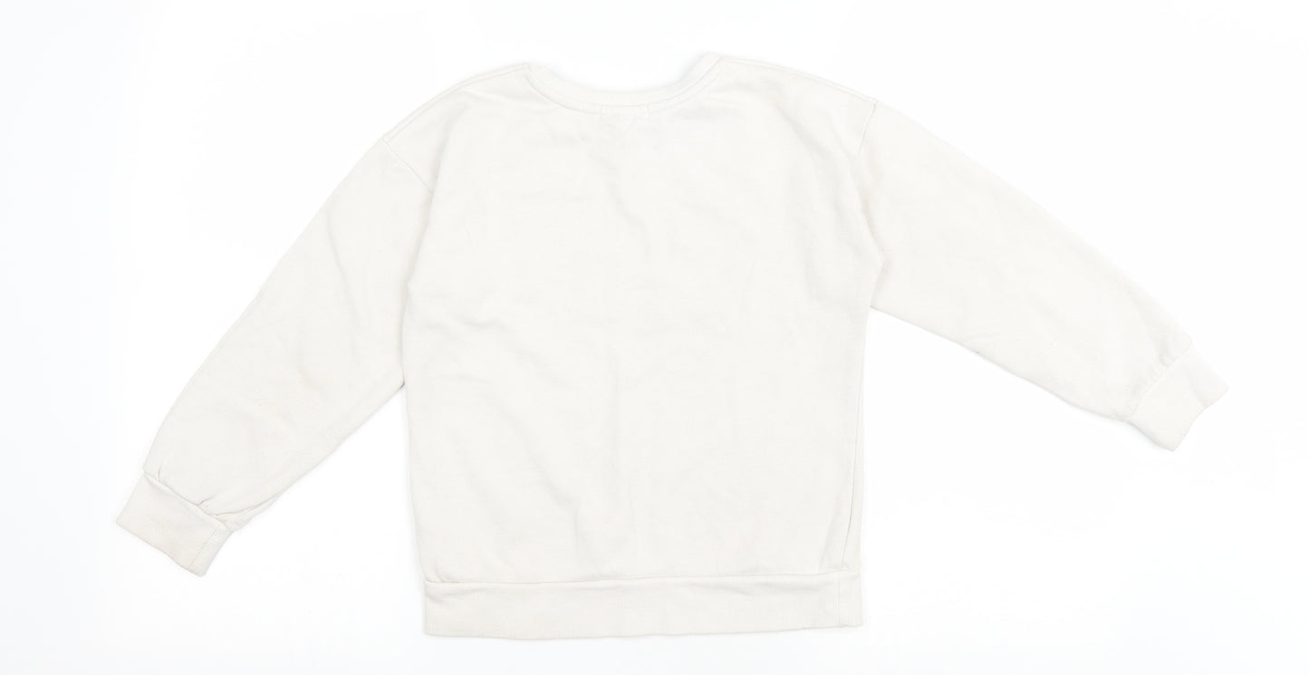 Primark Girls White Polyester Pullover Sweatshirt Size 9-10 Years Pullover - Atlanta