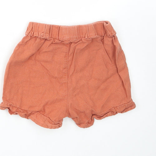 Primark Girls Brown Linen Paperbag Shorts Size 2-3 Years Regular - Winnie the Pooh