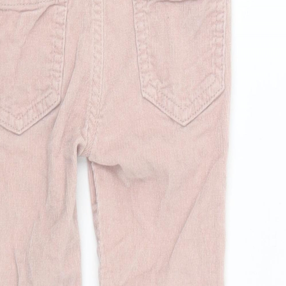 F&F Girls Pink Cotton Capri Trousers Size 2-3 Years Regular