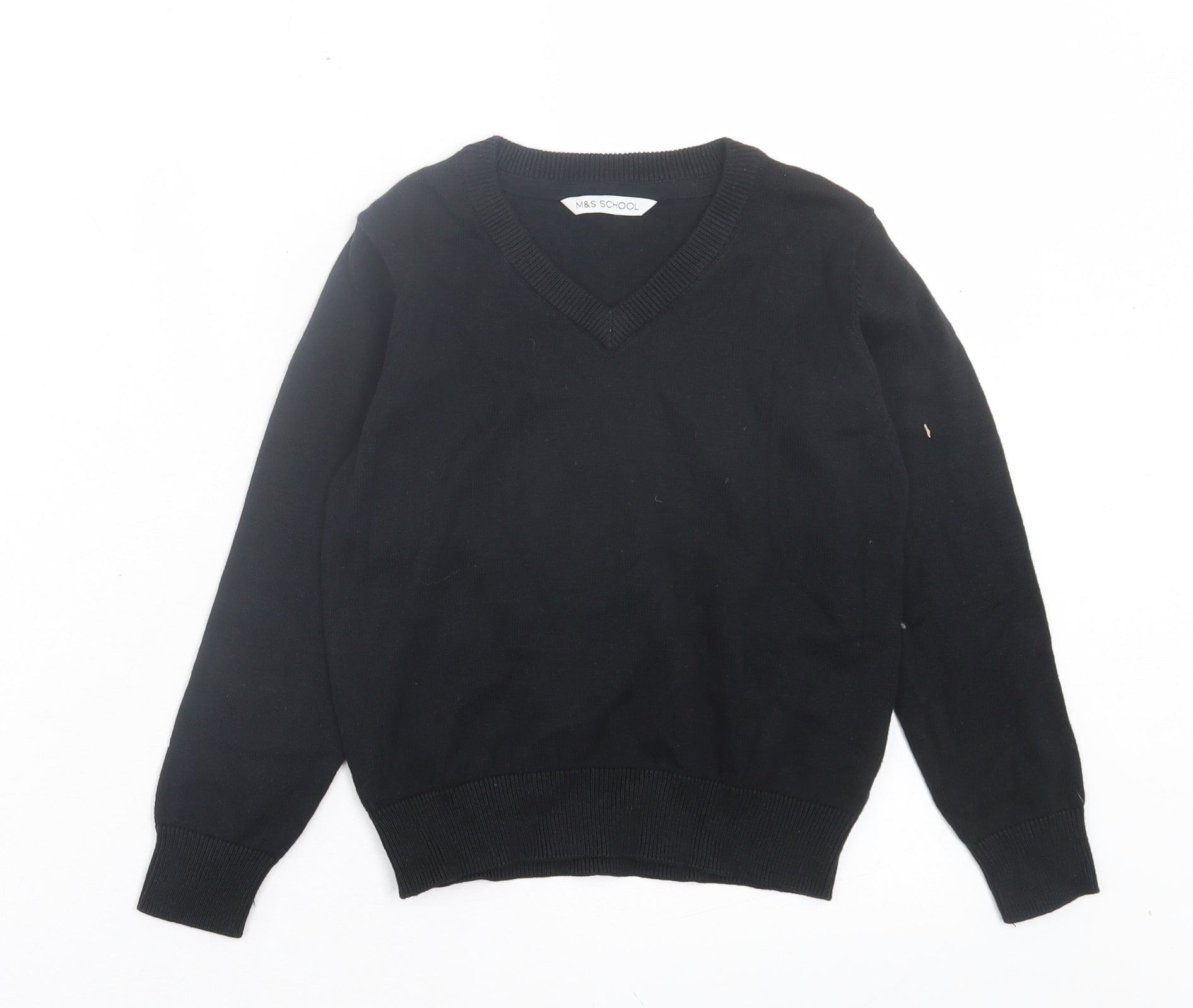 Black v outlet neck jumper boys