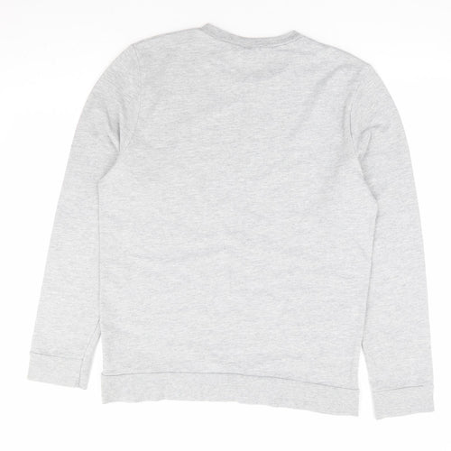 Topman Mens Grey Cotton Pullover Sweatshirt Size M - MTV