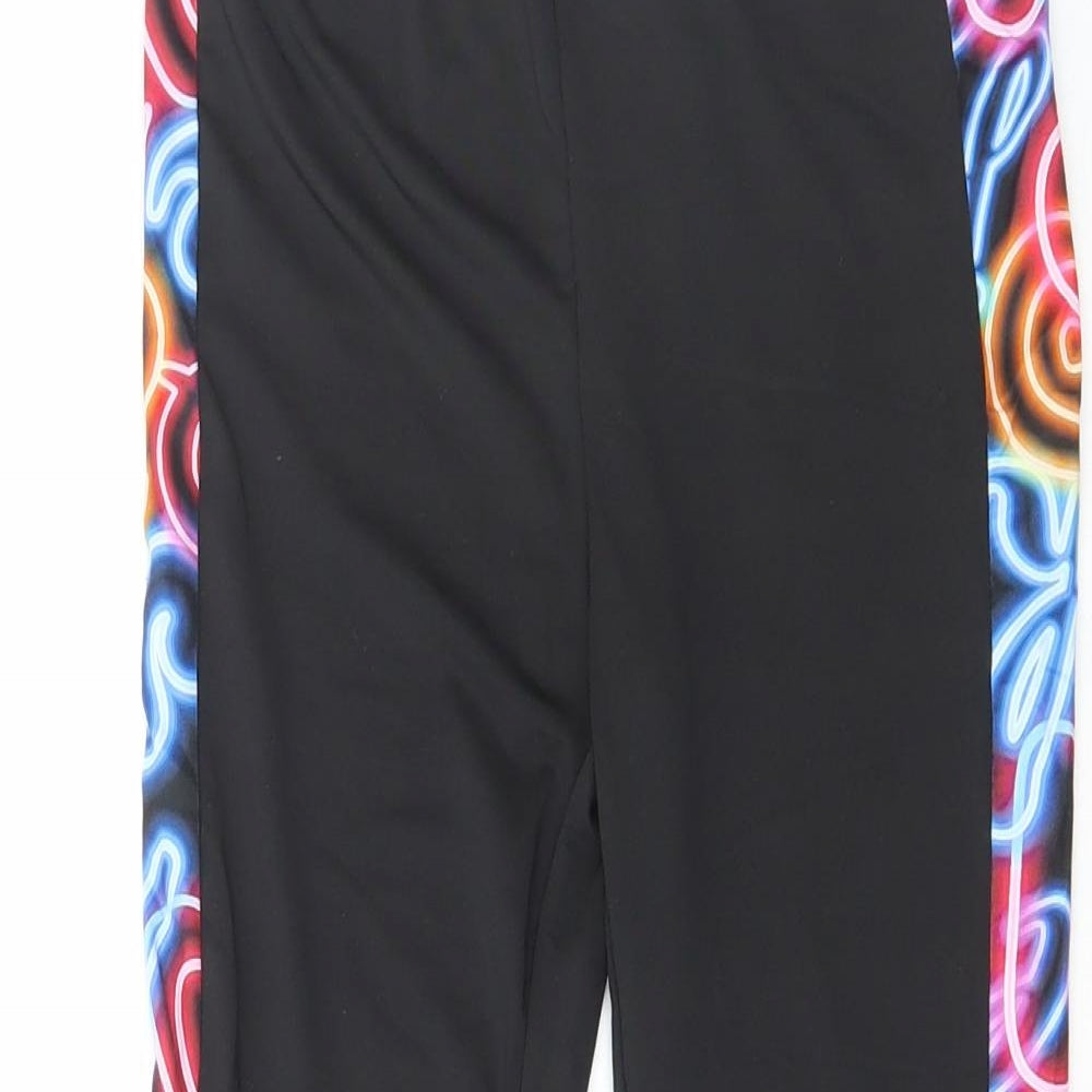 SheIn Girls Multicoloured Geometric Polyester Jegging Trousers Size 10-11 Years Regular Pullover - Leggings