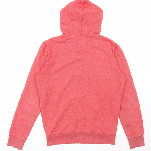 Brookhaven Mens Red Cotton Full Zip Hoodie Size M